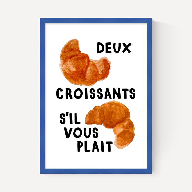 Deux Croissants S'il Vous Plait