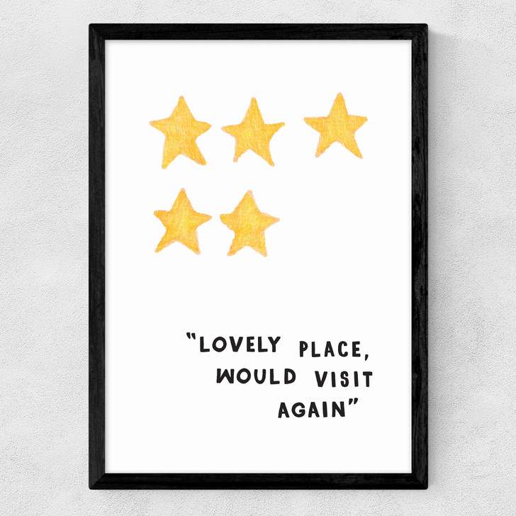 Lovely Place Medium Black Frame