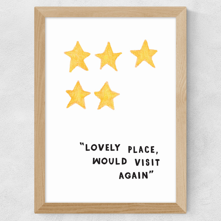 Lovely Place Wide Oak Frame