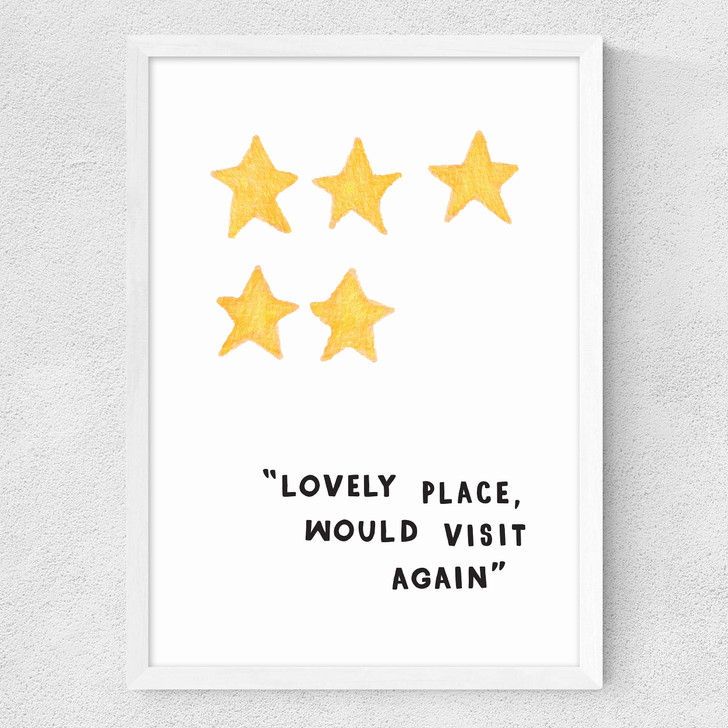 Lovely Place Medium White Frame