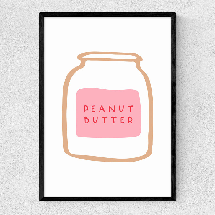 Peanut Butter Narrow Black Frame