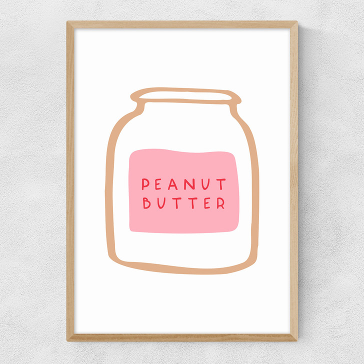 Peanut Butter Narrow Oak Frame
