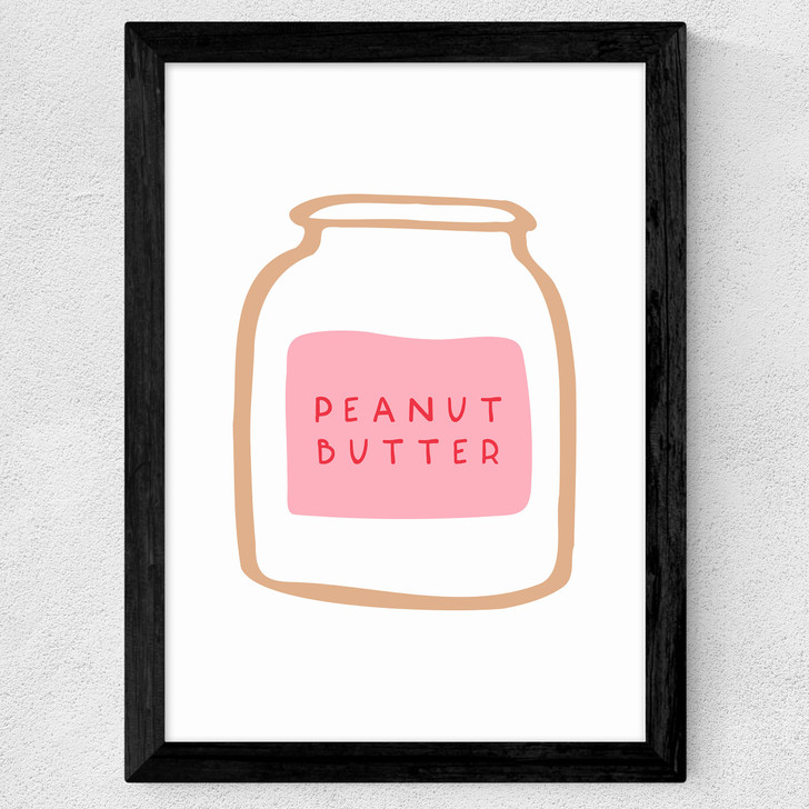 Peanut Butter Wide Black Frame