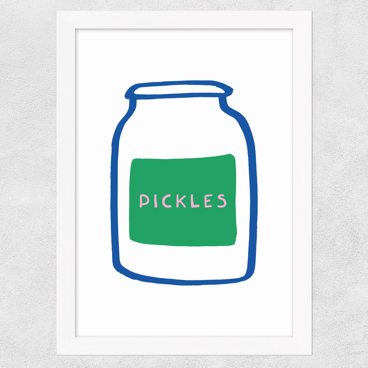 Pickles Wide White Frame