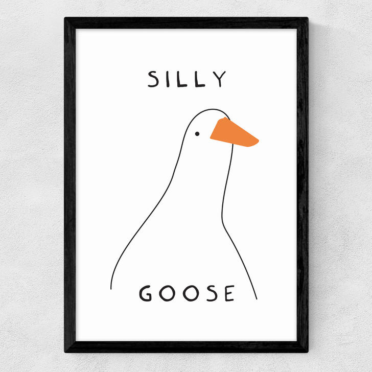 Silly Goose Medium Black Frame