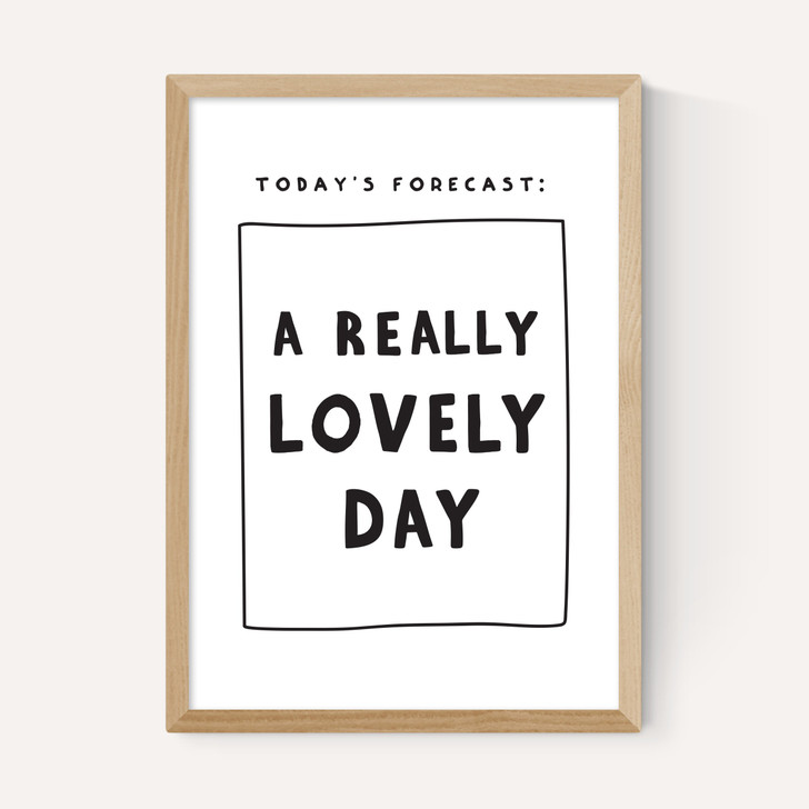 Today's Forecast: A Really Lovely Day