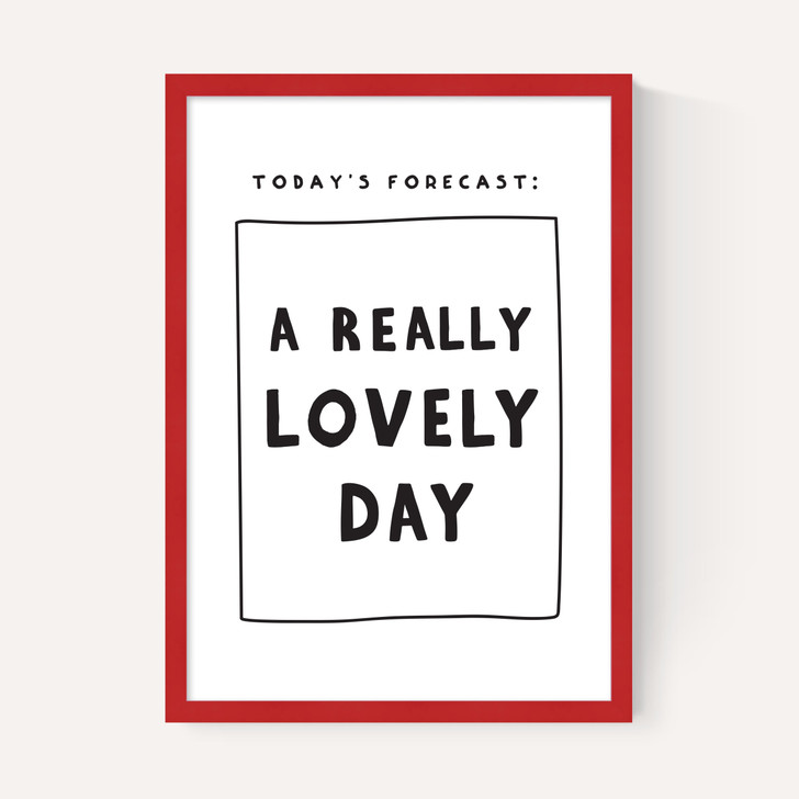 Today's Forecast: A Really Lovely Day