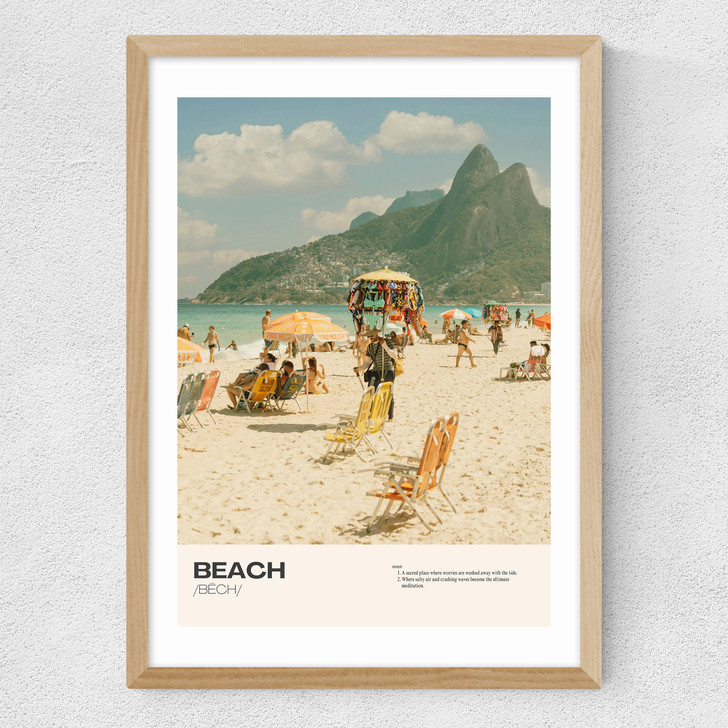 Beach Medium Oak Frame