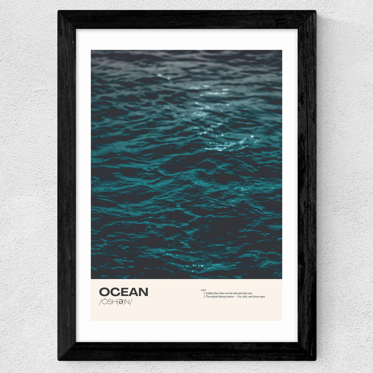 Ocean Wide Black Frame