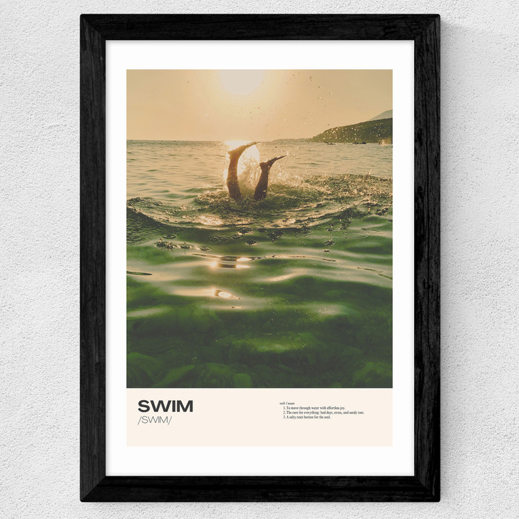 Swim Wide Black Frame