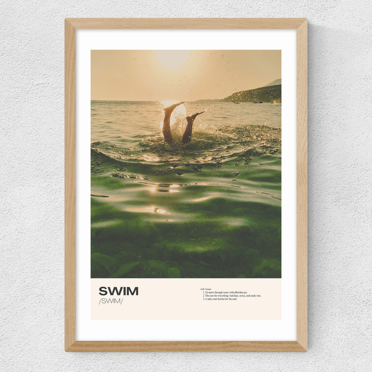 Swim Medium Oak Frame