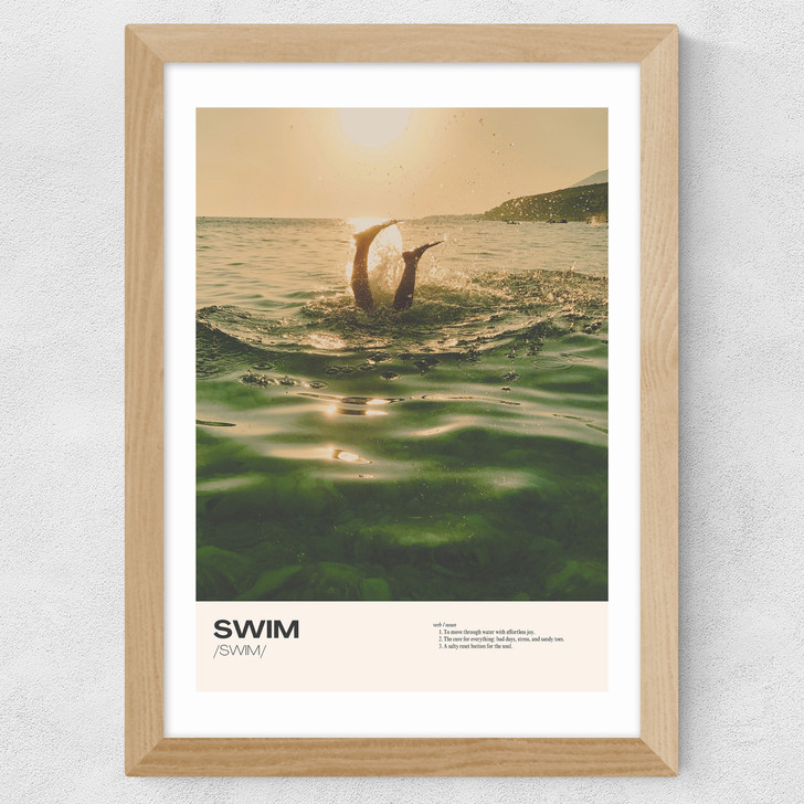 Swim Wide Oak Frame