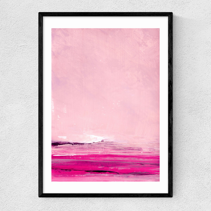 Pink Sweep Narrow Black Frame