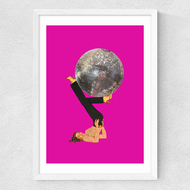 Boogie Shoes in Pink Medium White Frame