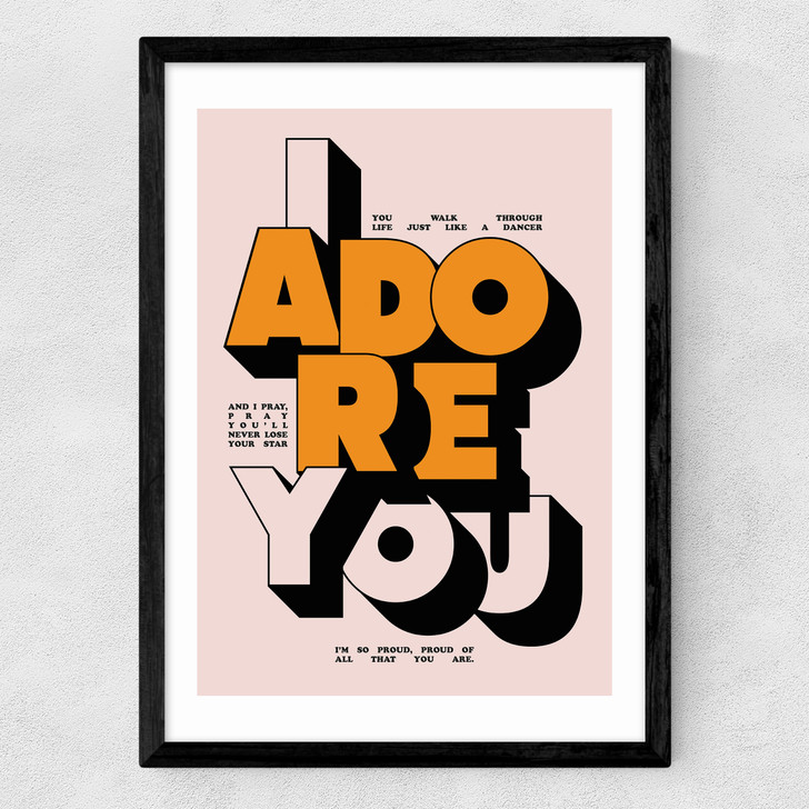 Adore You Medium Black Frame