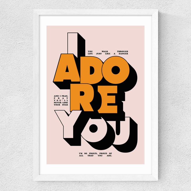 Adore You Medium White Frame