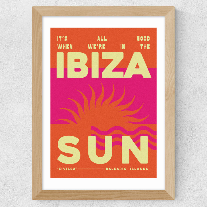 Ibiza Sun Wide Oak Frame