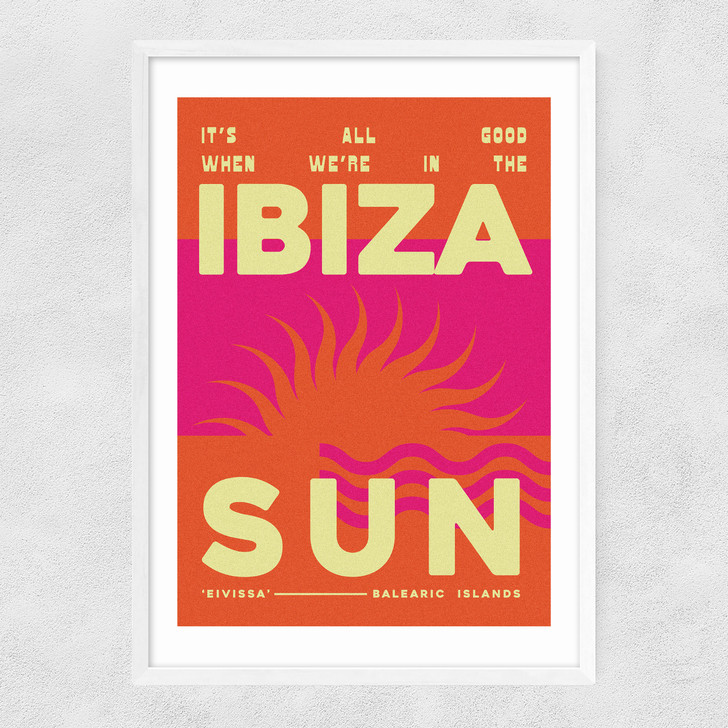 Ibiza Sun Narrow White Frame