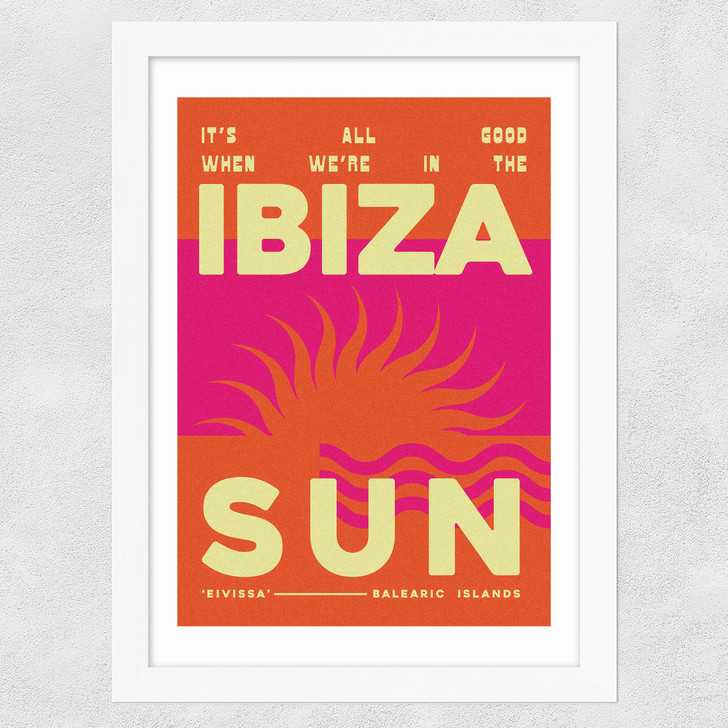 Ibiza Sun Wide White Frame
