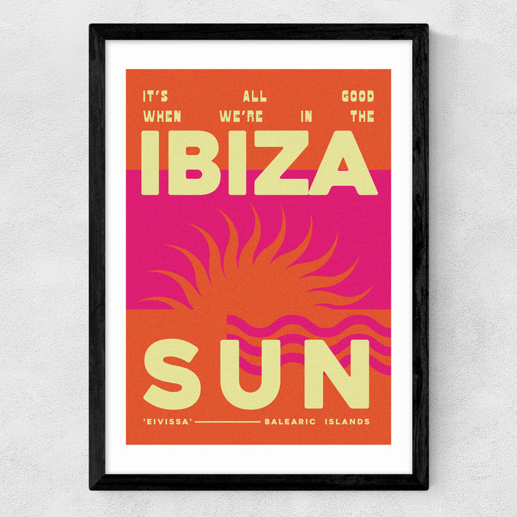 Ibiza Sun Medium Black Frame