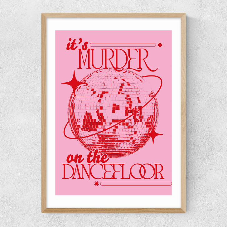 Murder On The Dance Floor Narrow Oak Frame