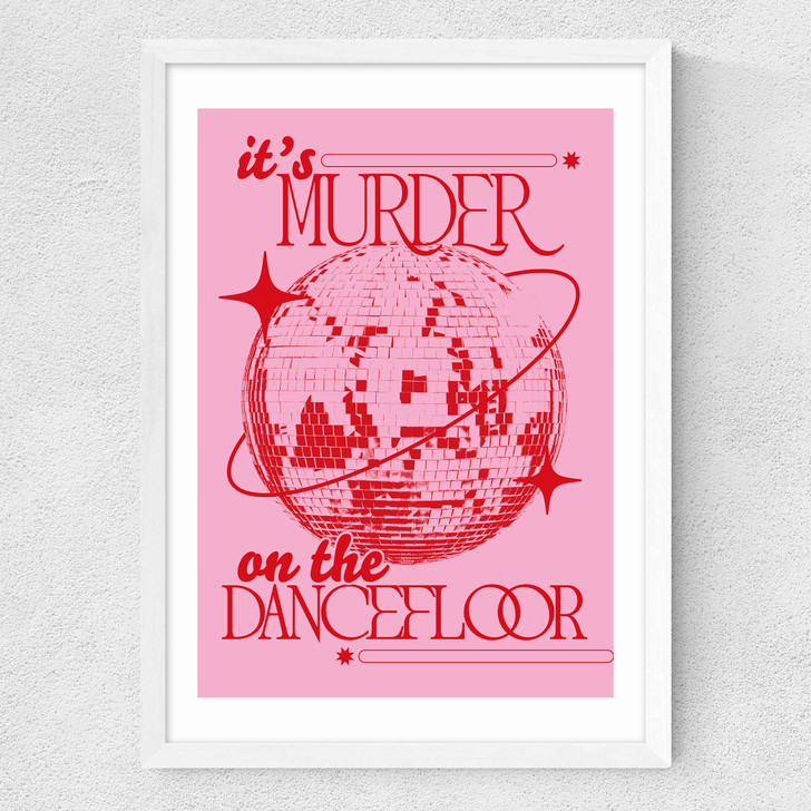 Murder On The Dance Floor Medium White Frame
