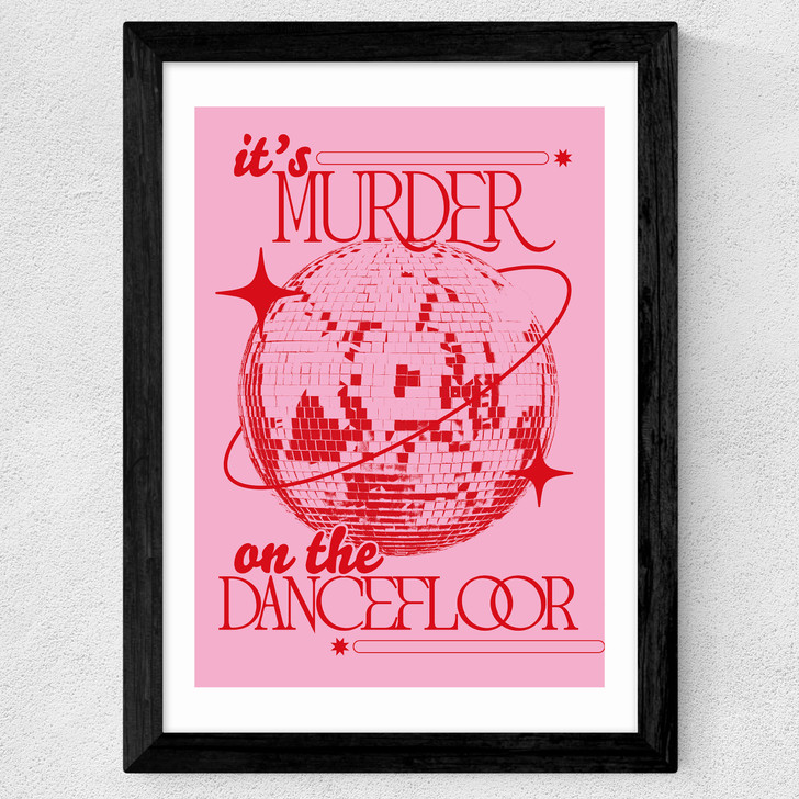 Murder On The Dance Floor Wide Black Frame