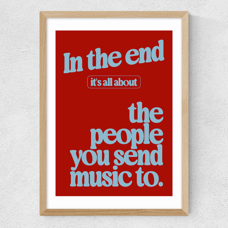 Send Music Medium Oak Frame