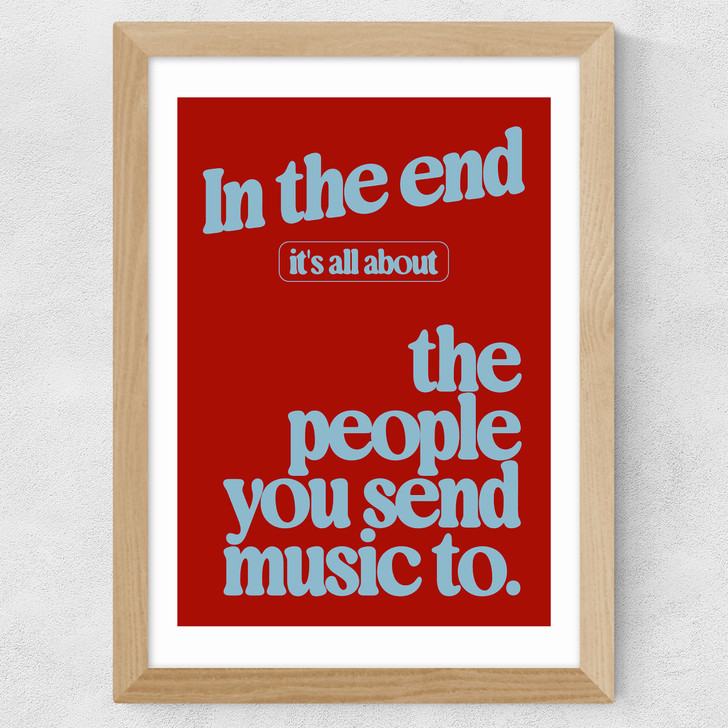 Send Music Wide Oak Frame