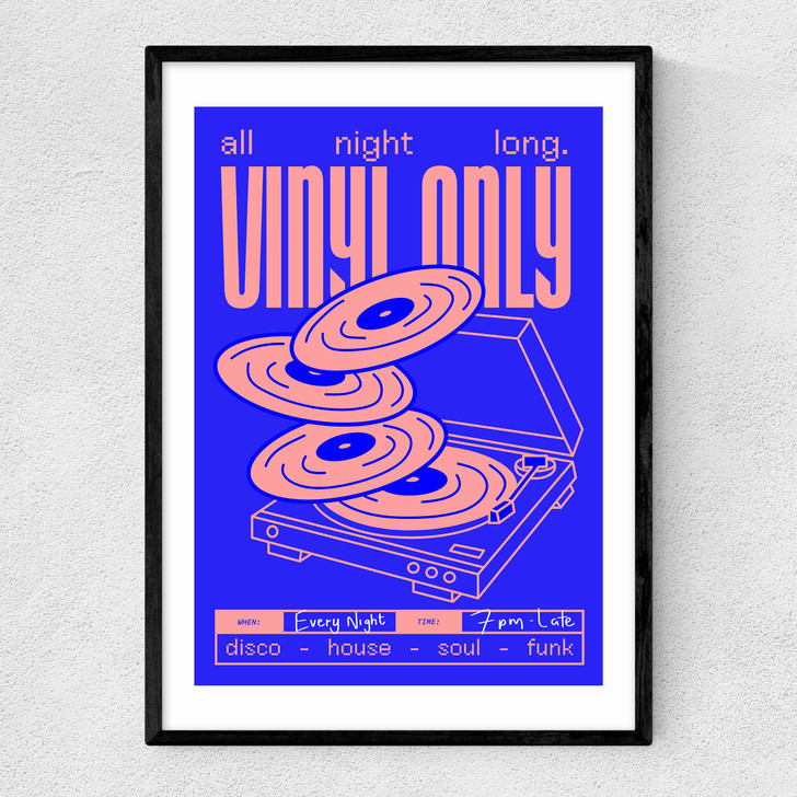 Vinyl Only Narrow Black Frame