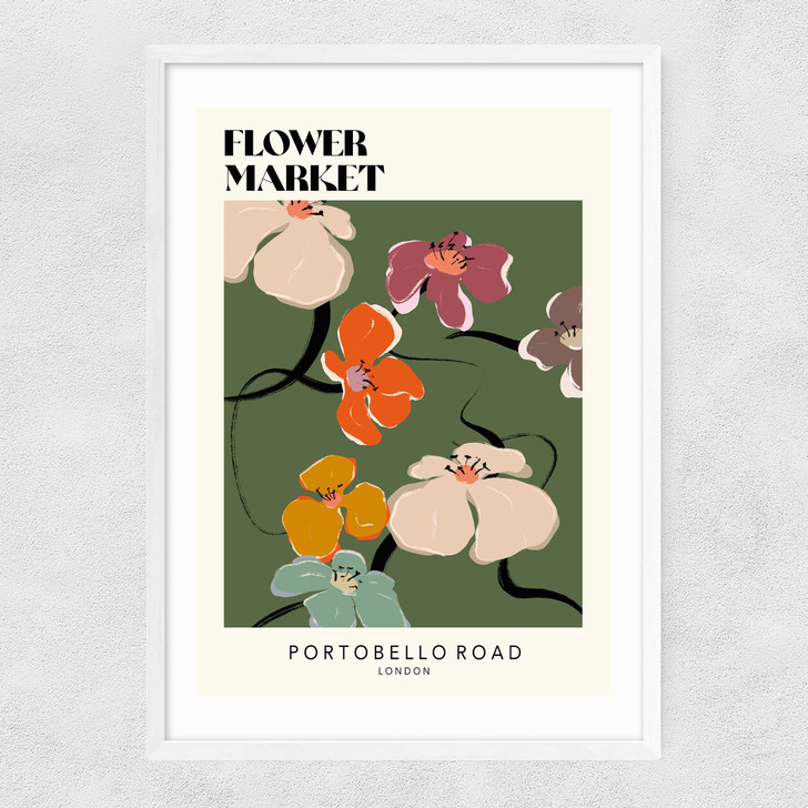 Portobello Road Narrow White Frame