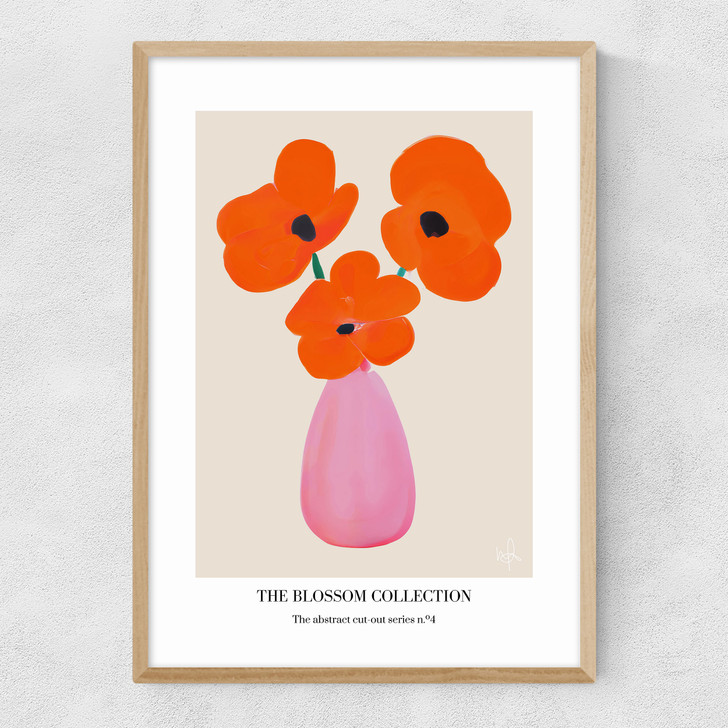 The Blossom Collection IV Narrow Oak Frame