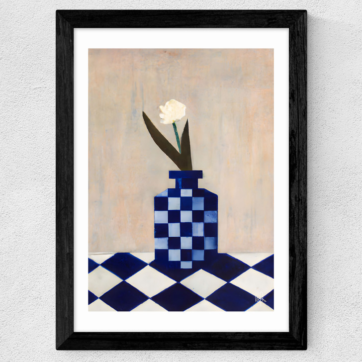 Check the Vase Wide Black Frame