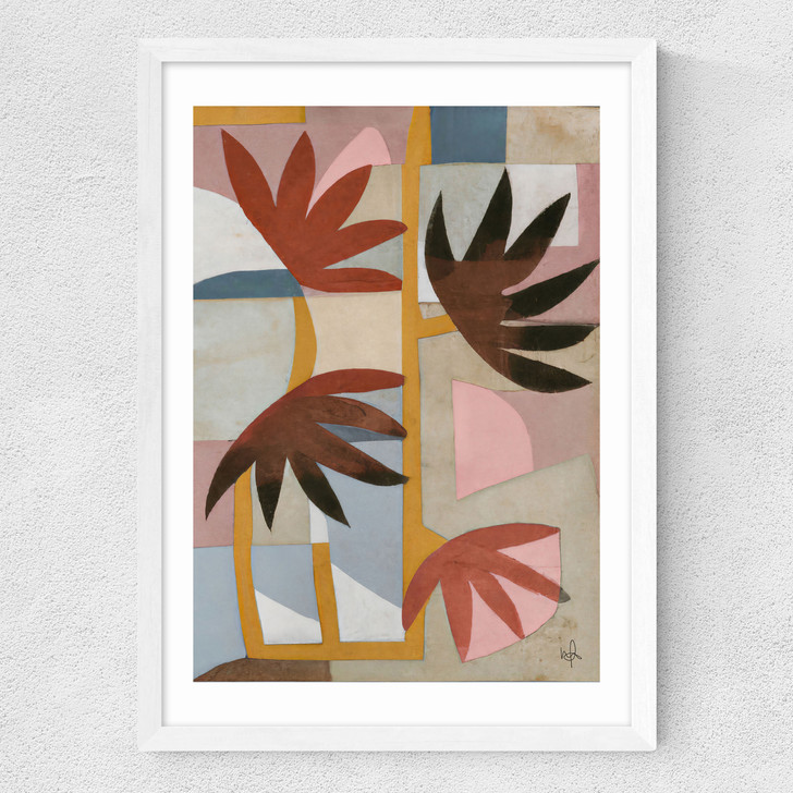 Flower Safari Medium White Frame