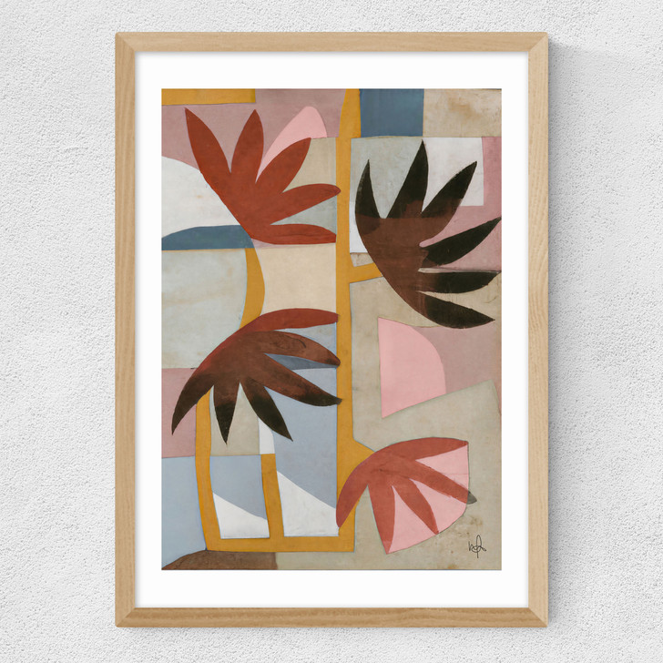 Flower Safari Medium Oak Frame