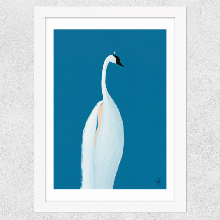 Swan Maybe Wide White Frame