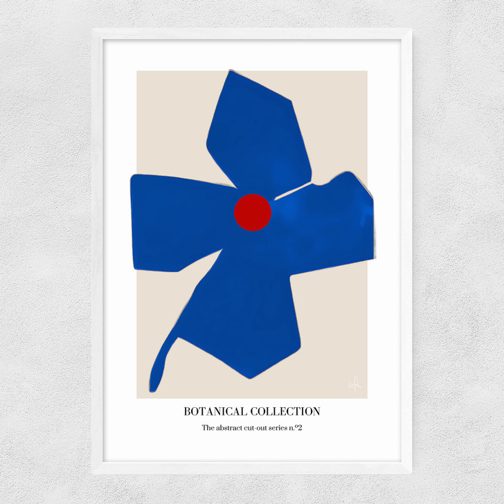 Botanical Collection II Narrow White Frame