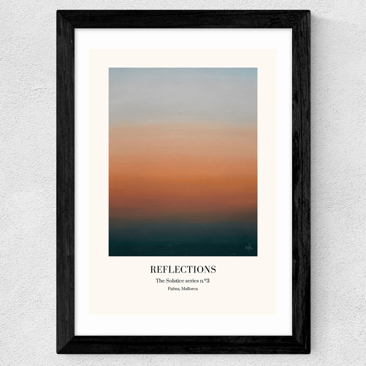 The Solstice Series - Reflections Wide Black Frame