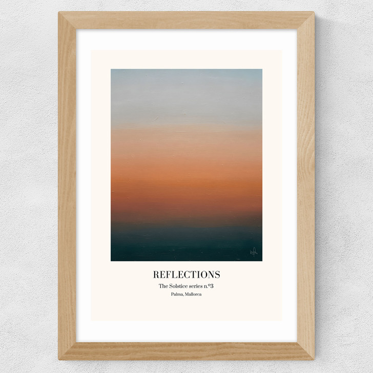 The Solstice Series - Reflections Wide Oak Frame