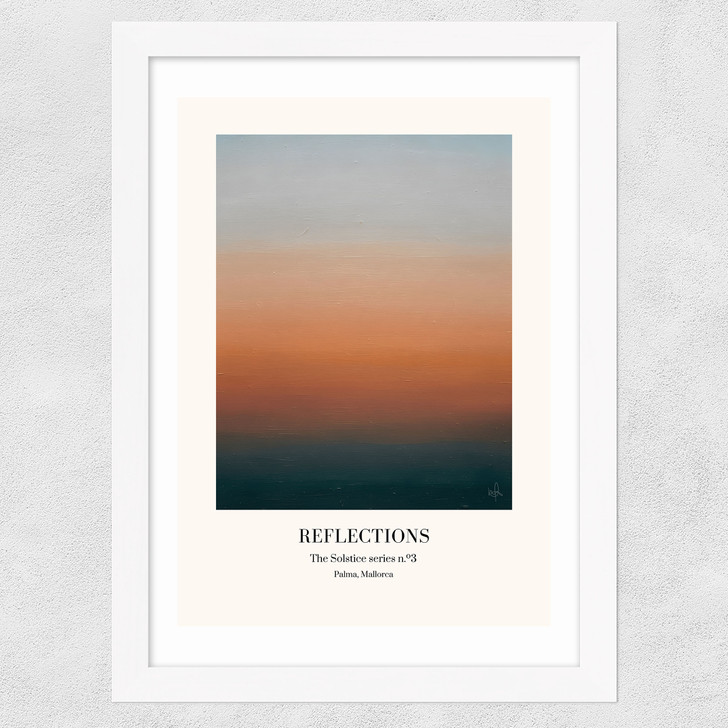The Solstice Series - Reflections Wide White Frame
