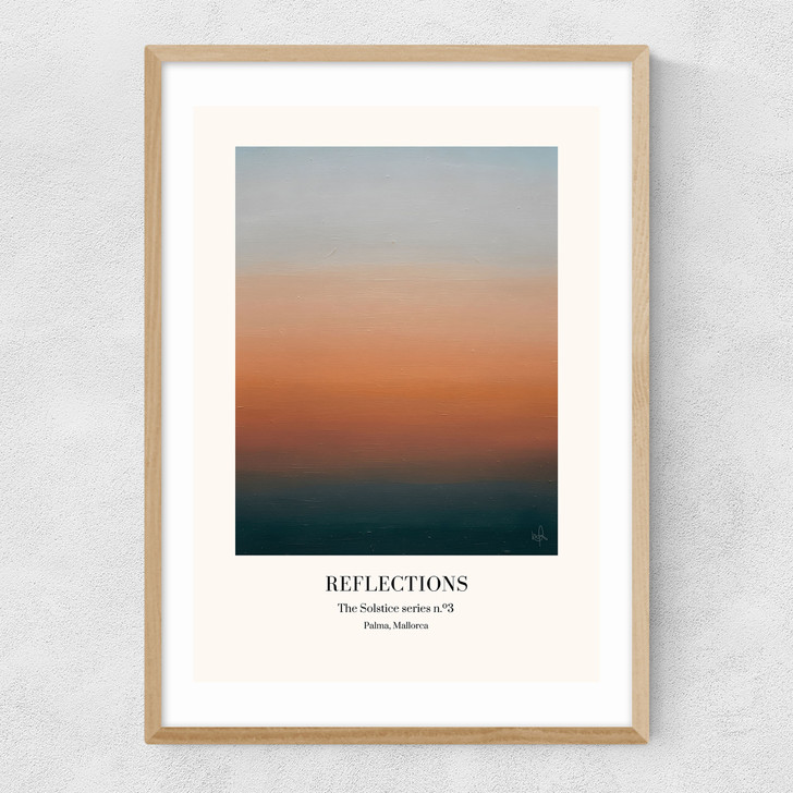 The Solstice Series - Reflections Narrow Oak Frame