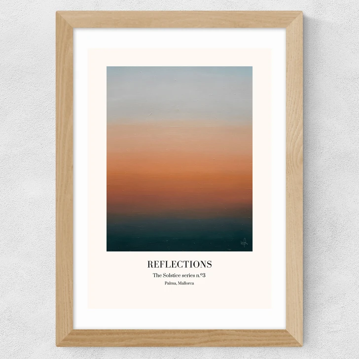 The Solstice Series - Reflections Wide Oak Frame