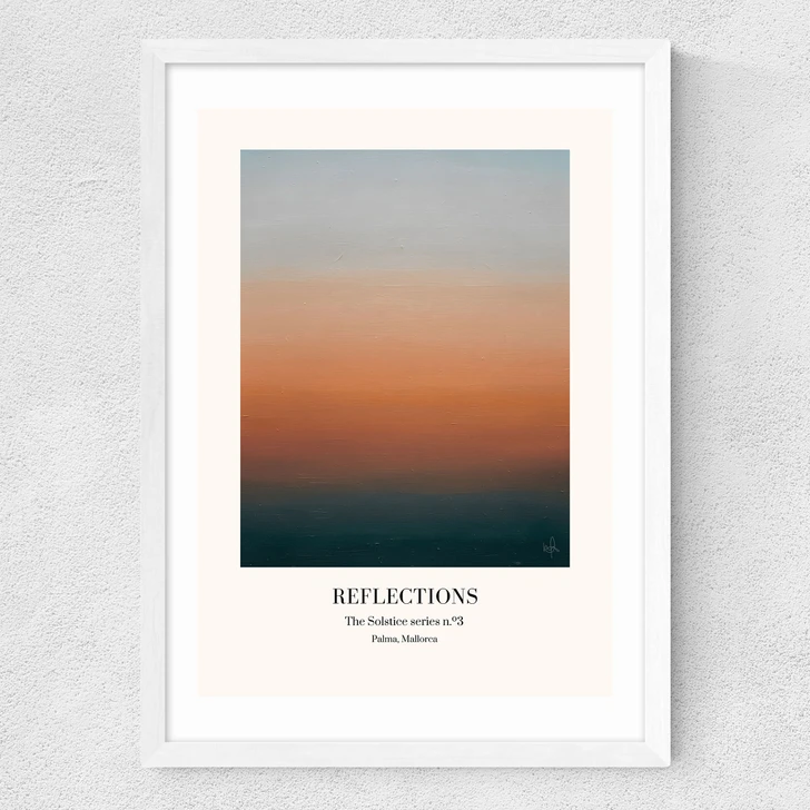 The Solstice Series - Reflections Medium White Frame