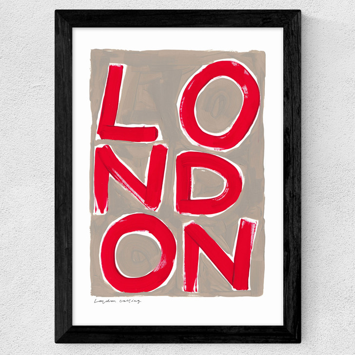 Red London Wide Black Frame