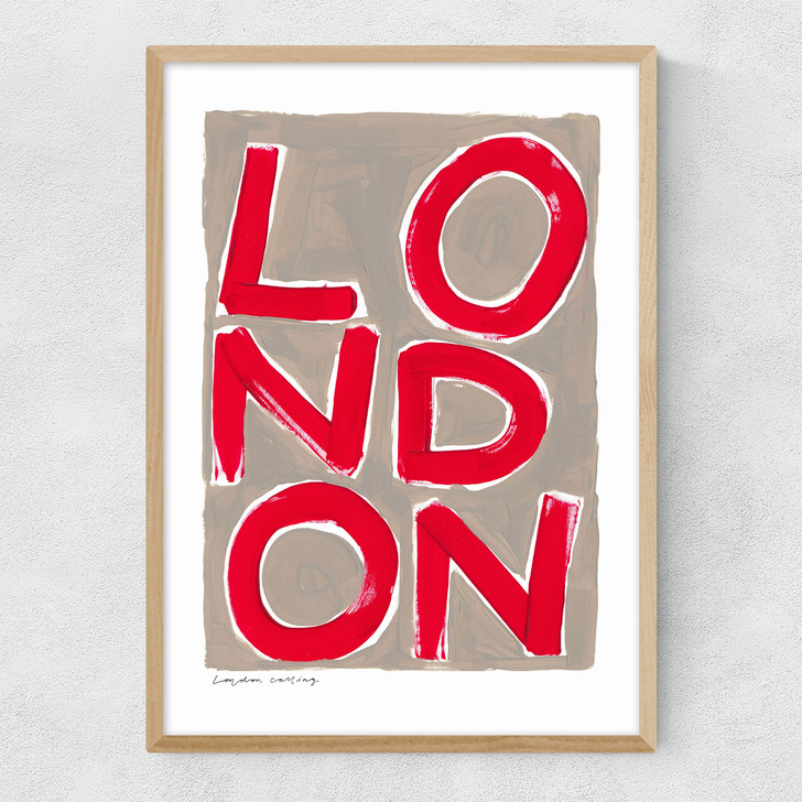 Red London Narrow Oak Frame
