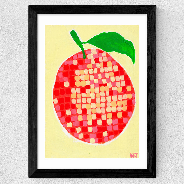 Disco Orange Wide Black Frame