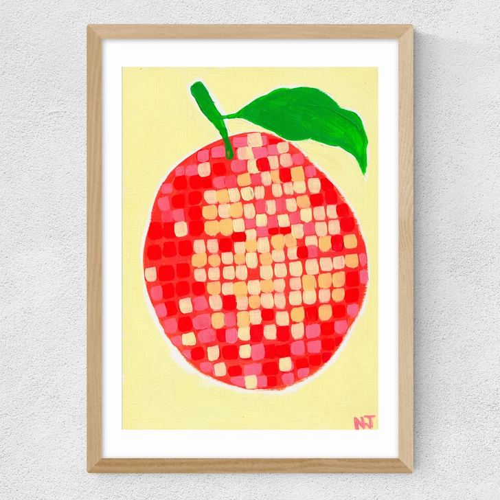 Disco Orange Medium Oak Frame