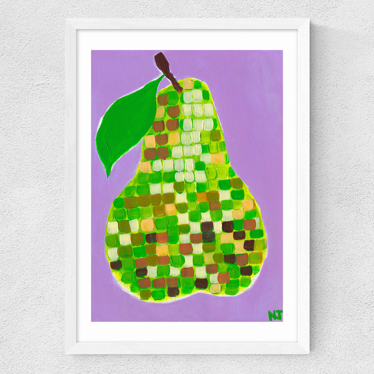 Disco Pear Medium White Frame