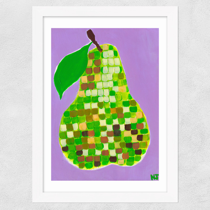 Disco Pear Wide White Frame