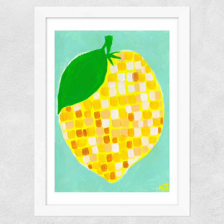 Disco Lemon Wide White Frame